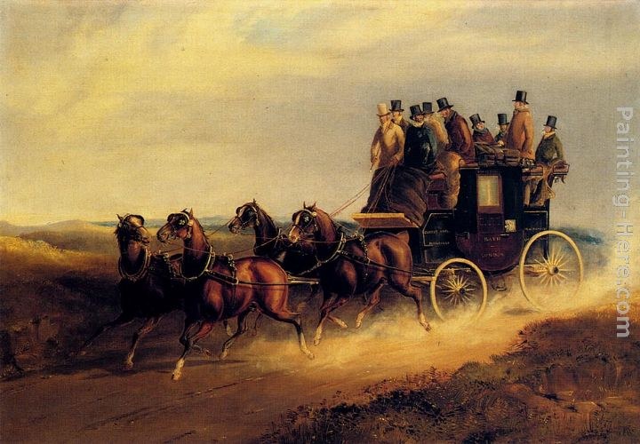 Charles Cooper Henderson The Bath to London Coach on the Open Road